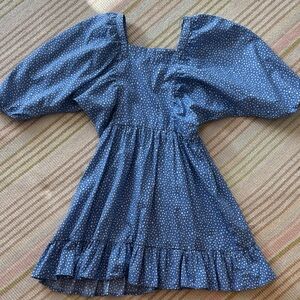 GB Girls Navy Polka Dot Dress